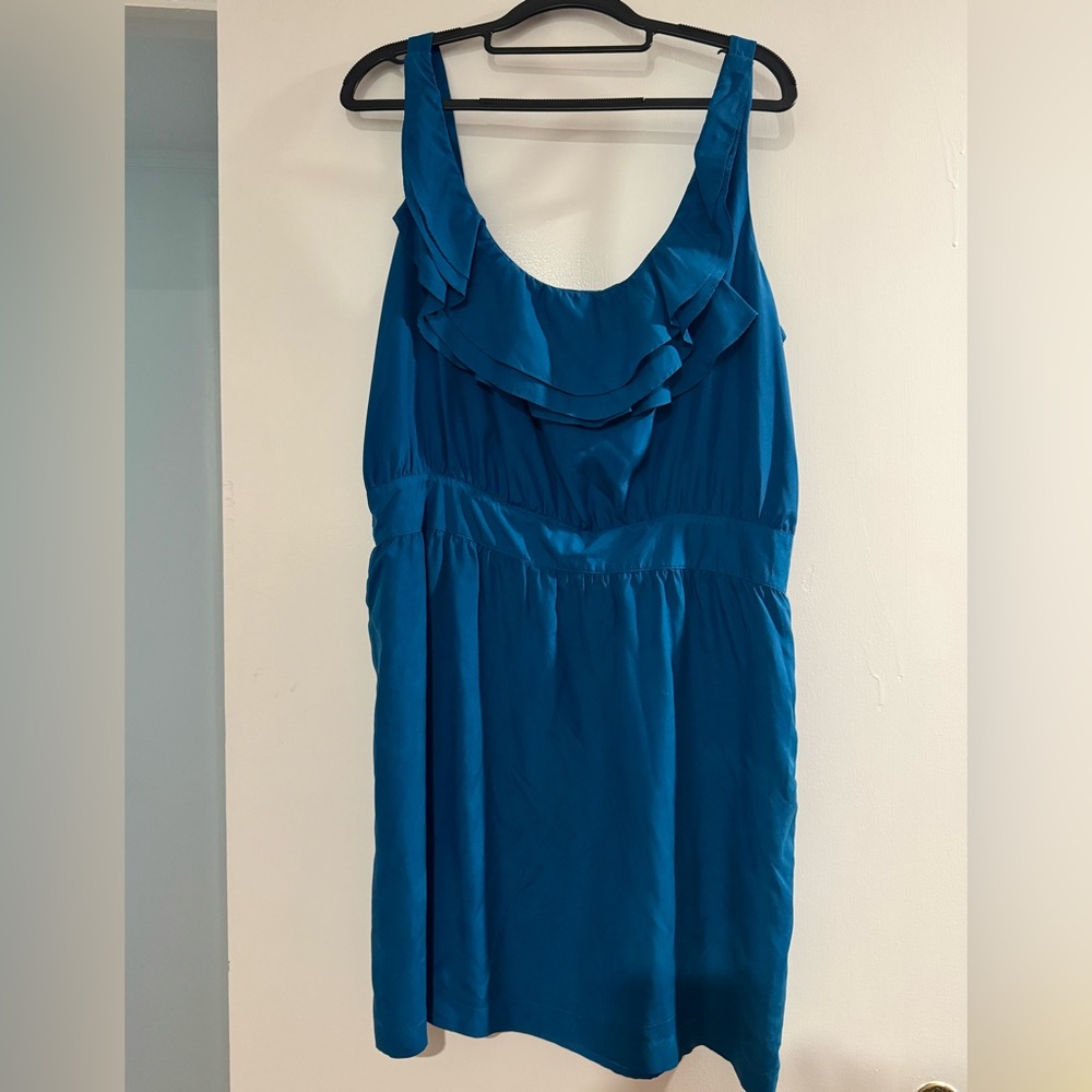 LOFT Teal Sleeveless Dress